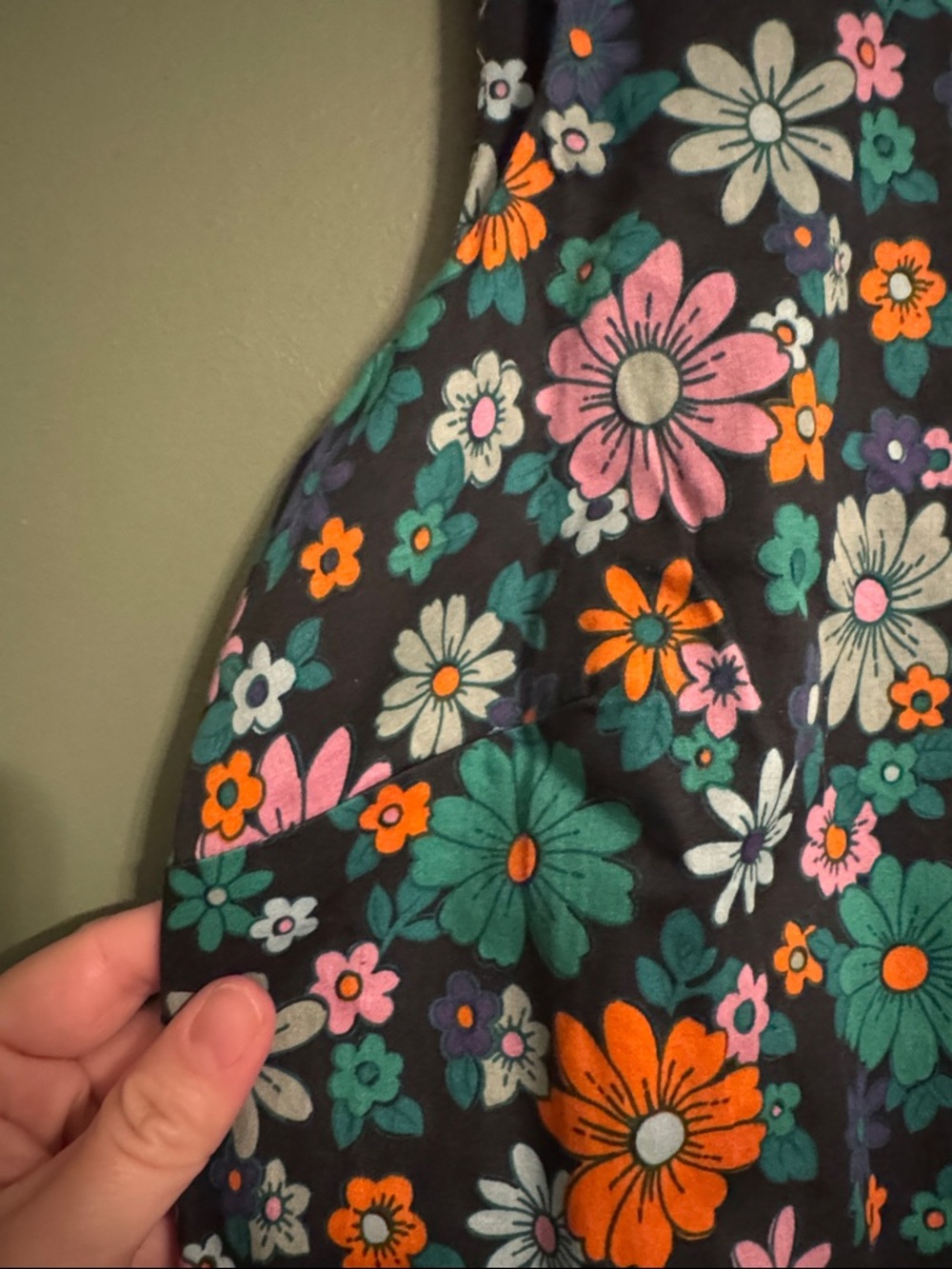 Mod 70s Style Retro Floral Shift Dress Cath Kidston London 10 - Picture 3 of 6
